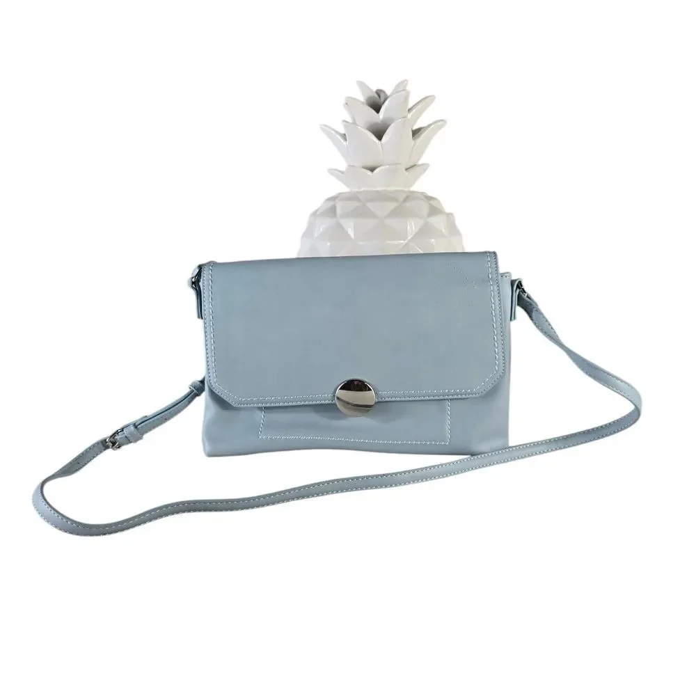 Kaari Blue Elegant Gray Crossbody Bag